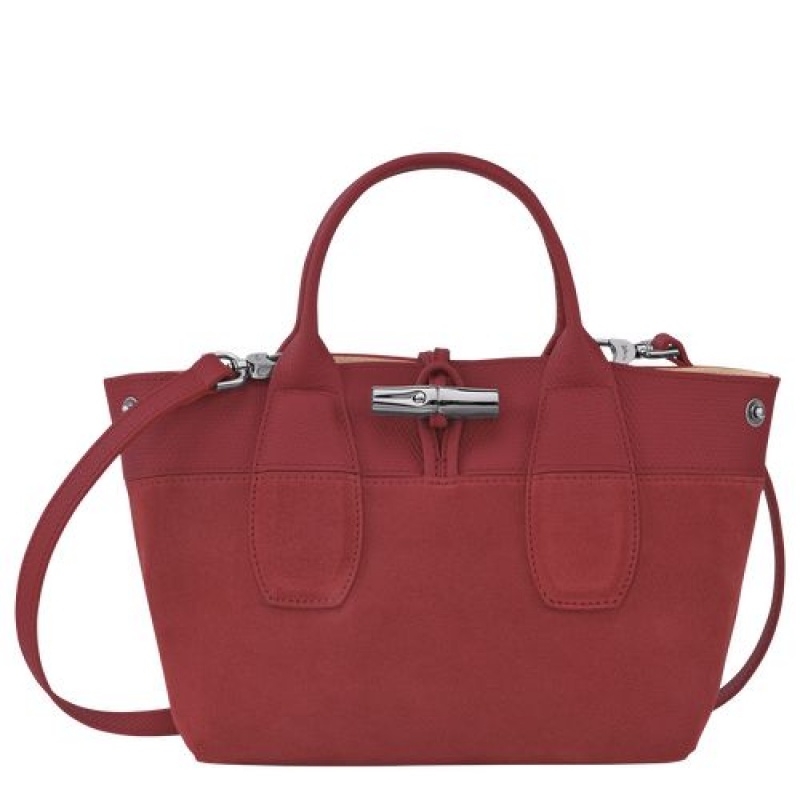 Longchamp Roseau Top handle bag S Red | MXFUH-3105