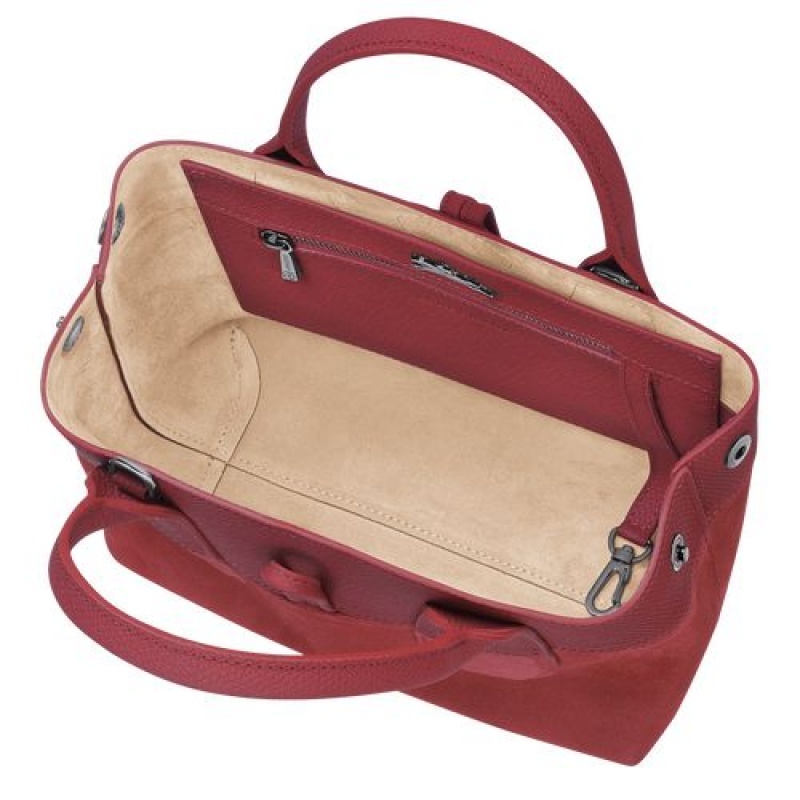 Longchamp Roseau Top handle bag S Red | MXFUH-3105