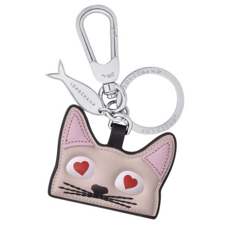 Longchamp Spring/Summer Collection 2022 Cat key ring Pale Pink | MKFRZ-5368