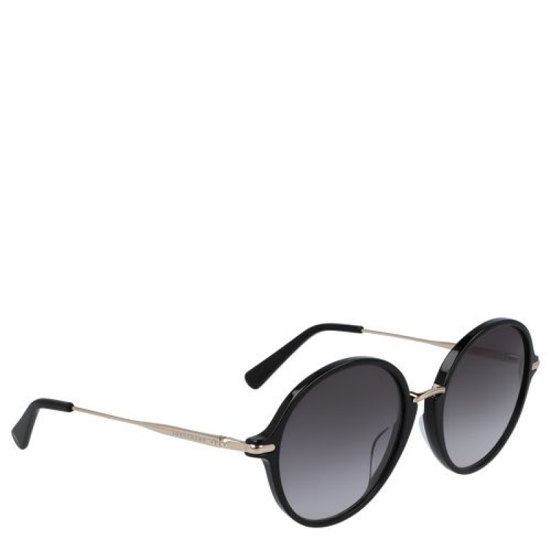 Longchamp Sunglasses Black | YAWPB-7501