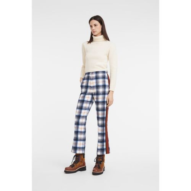 Longchamp Trousers Blue | QSZBX-3415