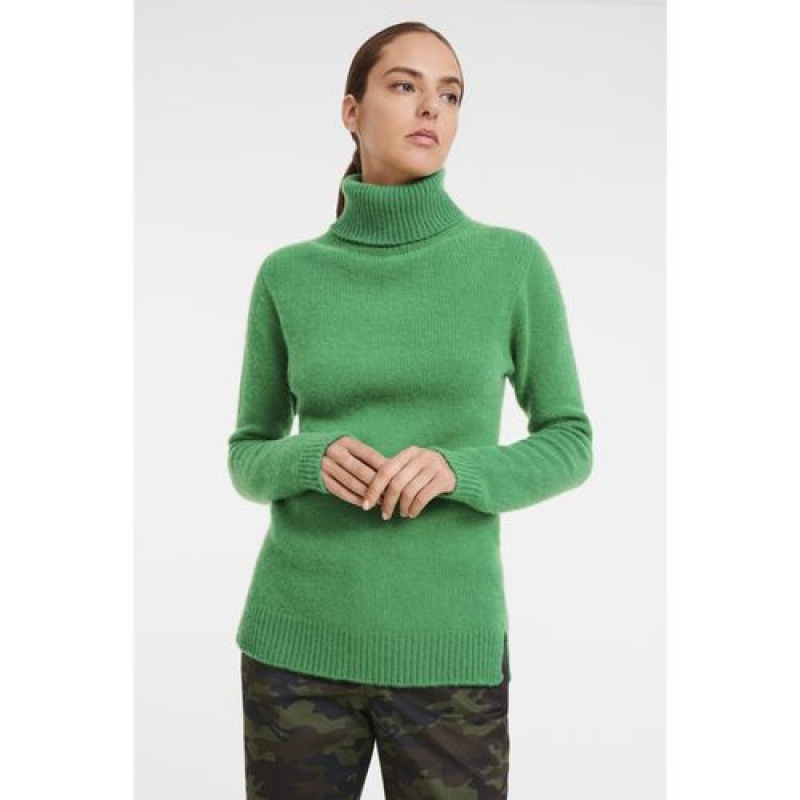 Longchamp Turtleneck sweater Green | HGRIF-6950