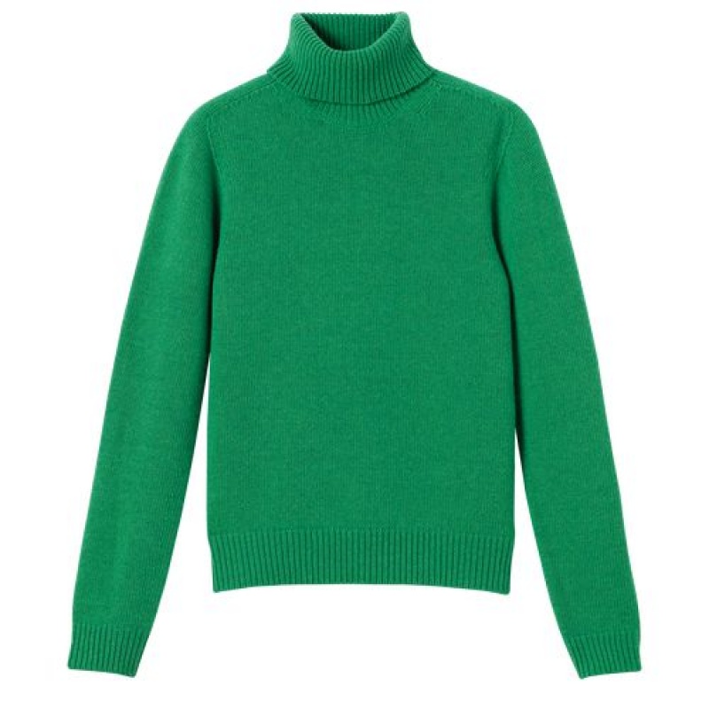 Longchamp Turtleneck sweater Green | HGRIF-6950