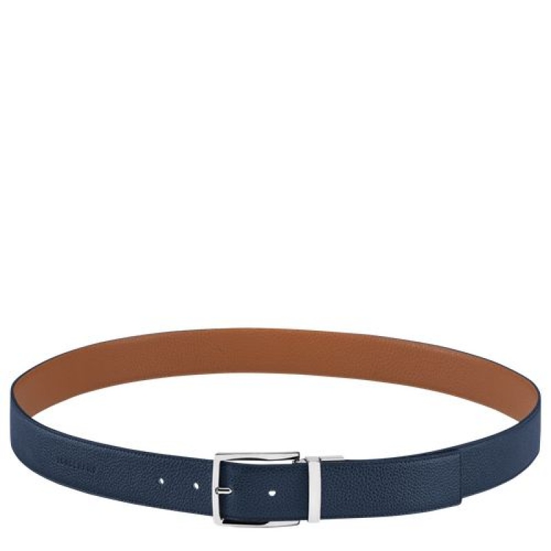 Longchamp belt Navy/Caramel | GBOZD-4708